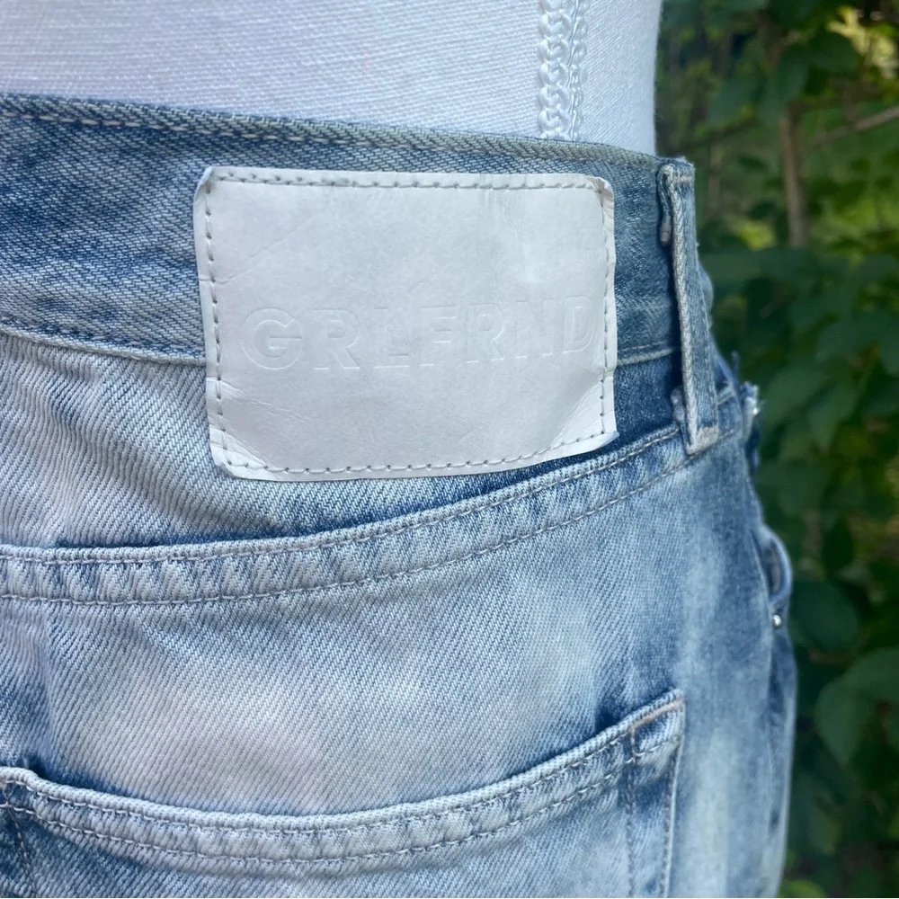 GRLFRND Bianca Reconstructed Split Hem Maxi Jean Skirt in Marble Hill - Picture 14 of 16
